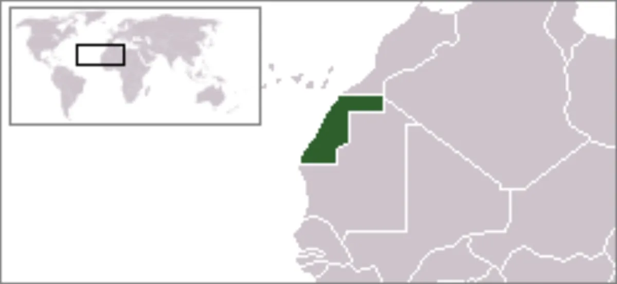 Carte de localisation du Sahara occidental