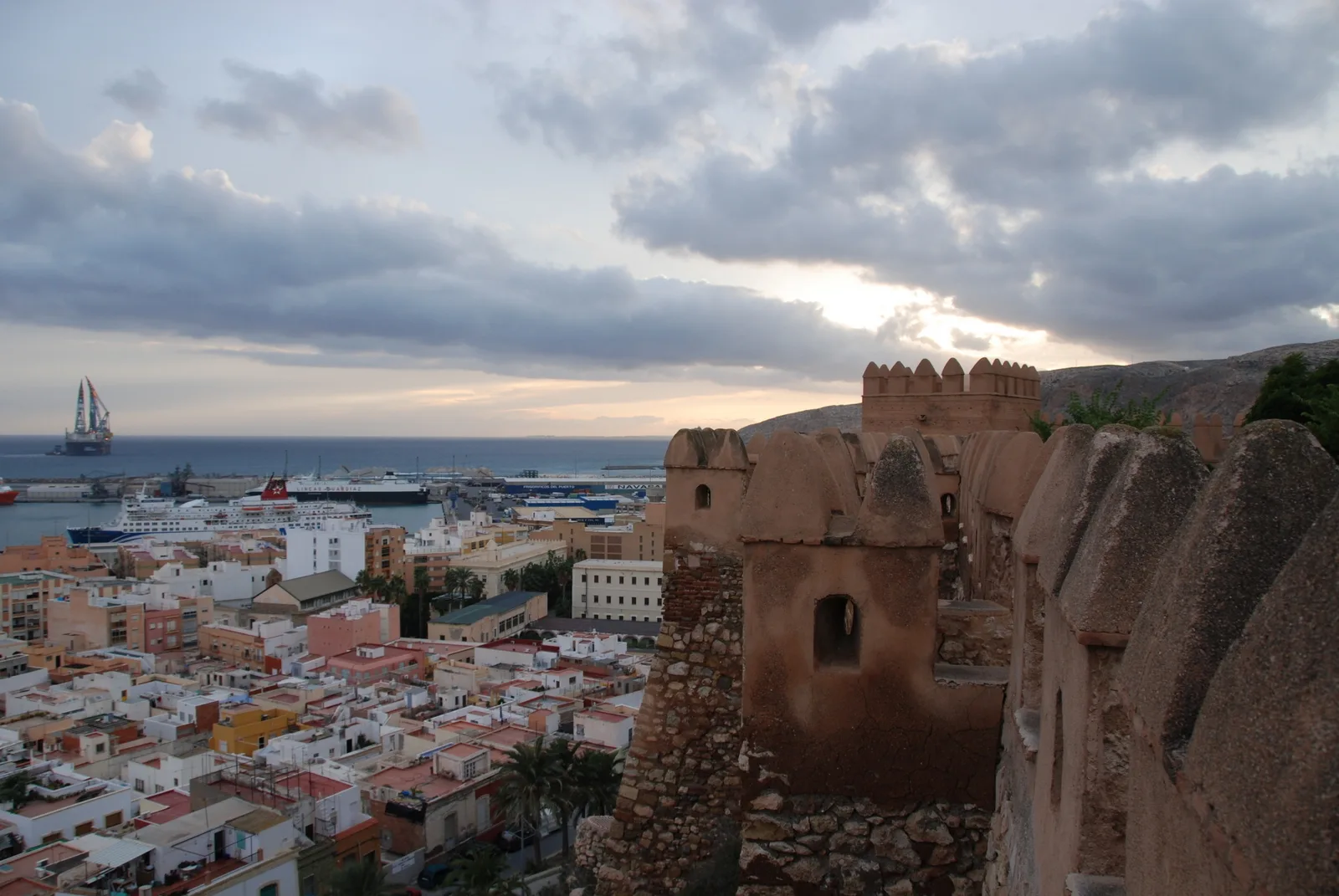 Vue d Almeria depuis l Alcazaba