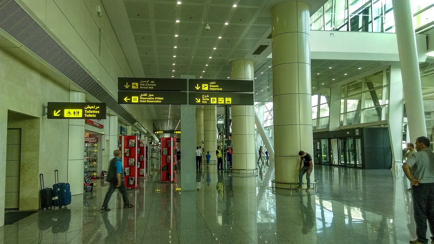 Terminal international de l’aéroport Houari-Boumédiène à Alger