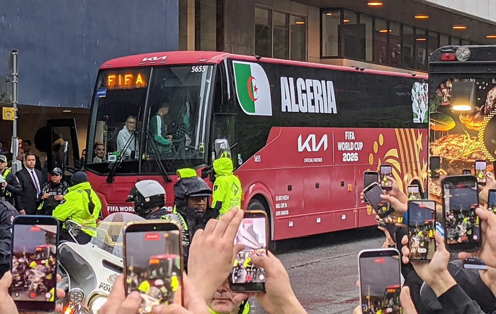 Bus de l équipe d’Algérie à Vancouver
