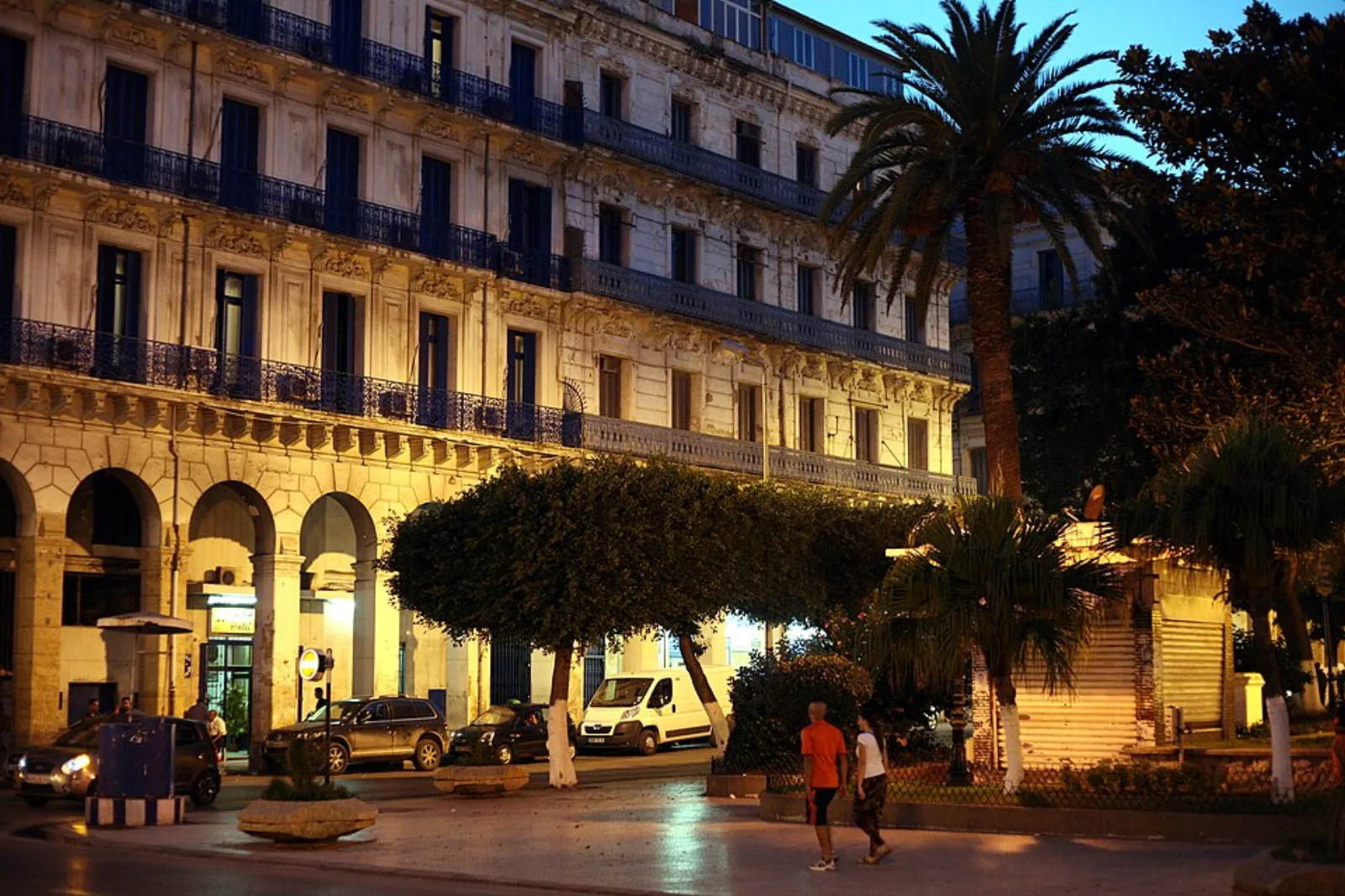 Square Port Said de nuit