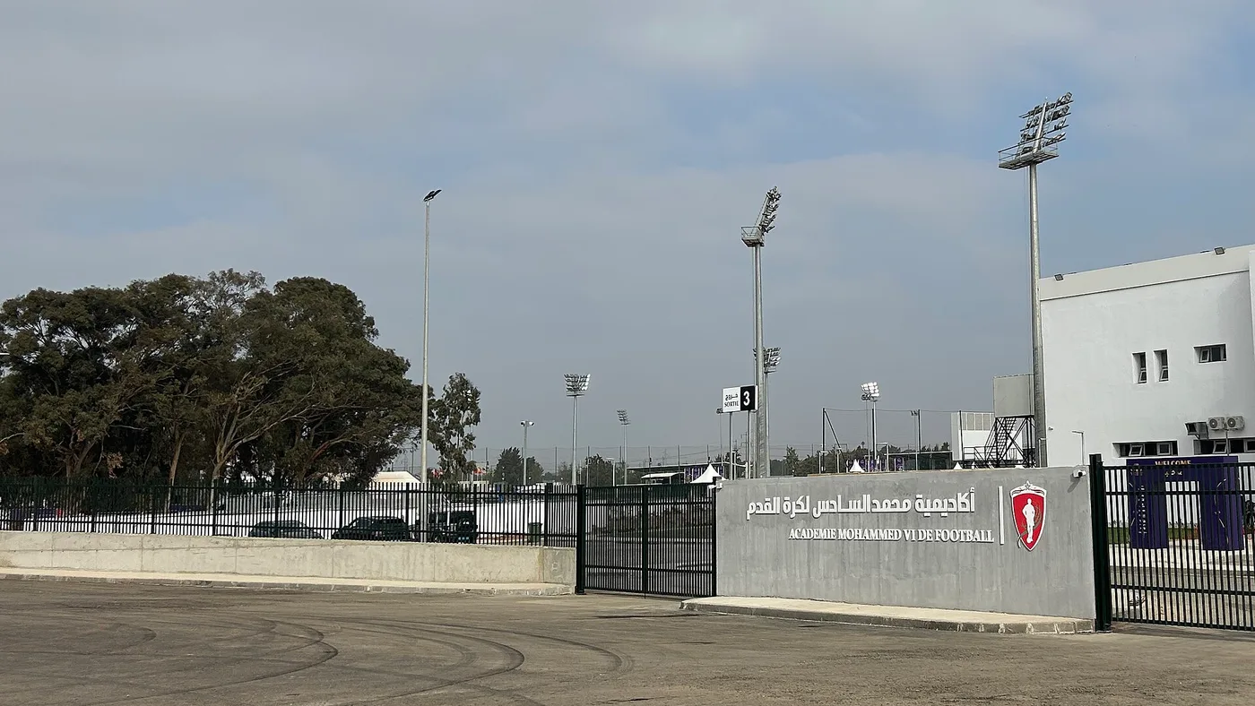 Entrance to the Mohammed VI Football Academy in Salé