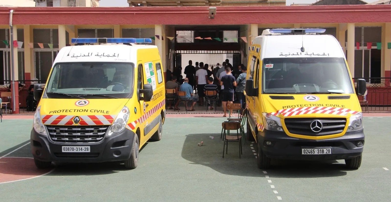 Véhicules de la Protection civile algérienne